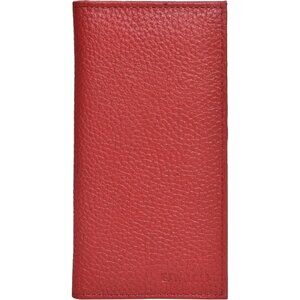 Leather Standard Register Checkbook Case  Crimson